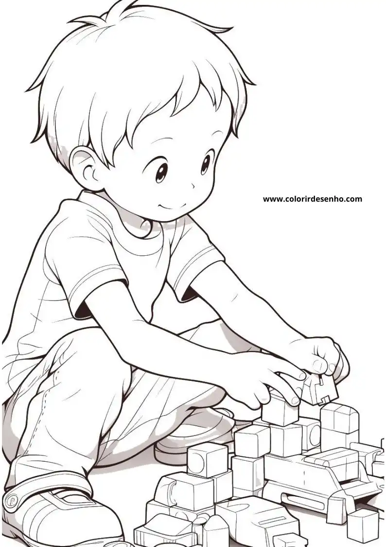 Beautiful Boy Coloring Pages 5