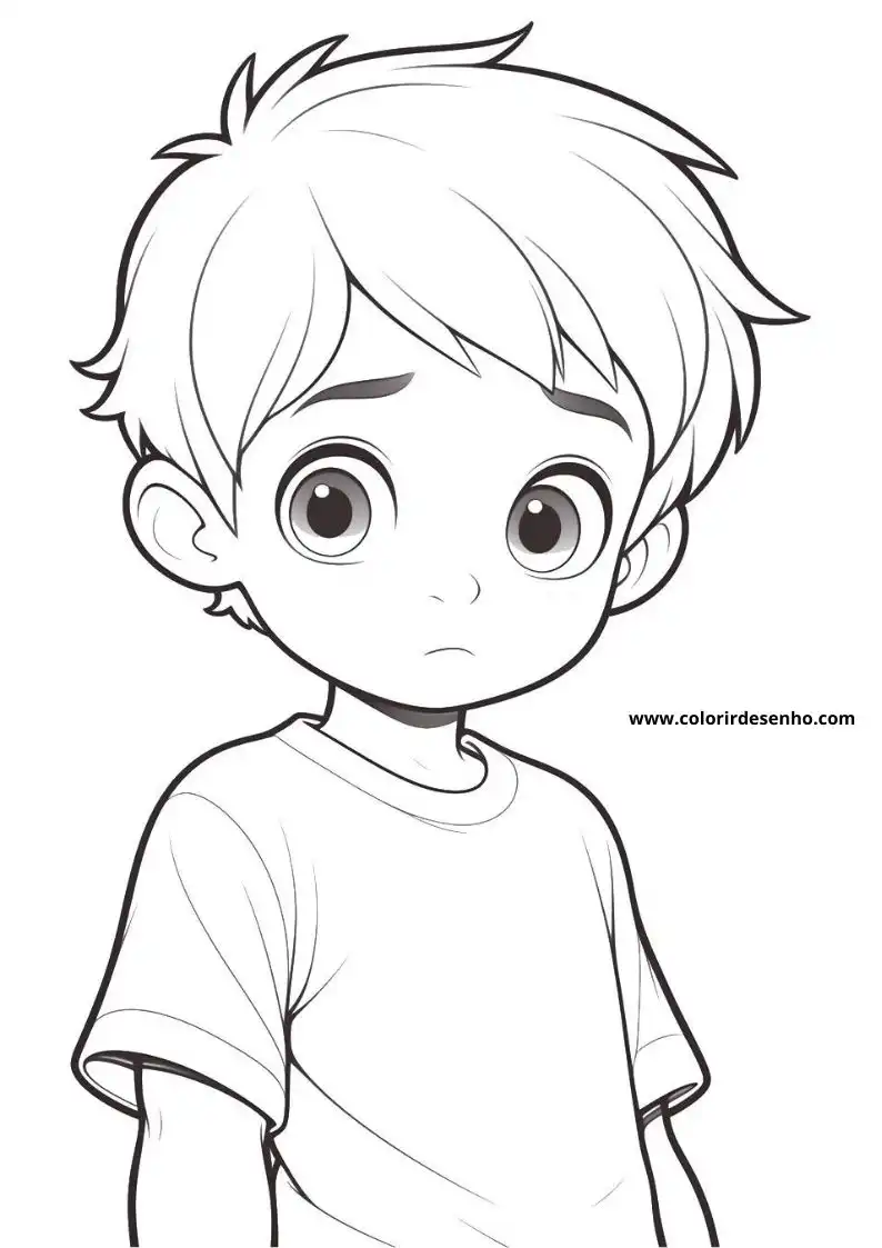 Beautiful Boy Coloring Pages 9