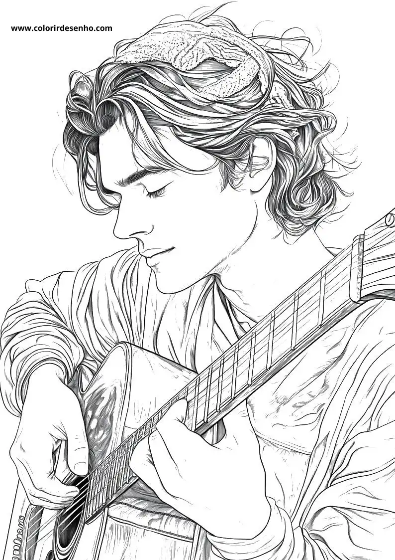 Beautiful Country Music Coloring Pages 2
