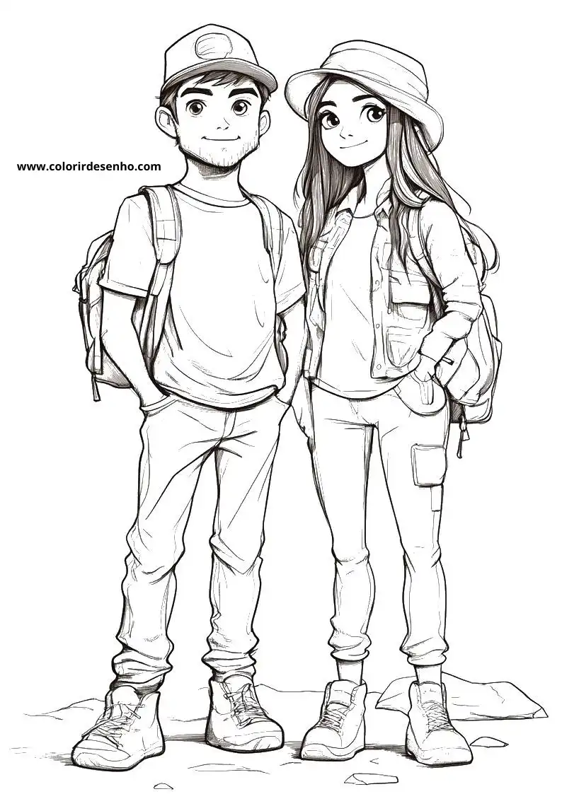 Beautiful Couples Coloring Pages 6