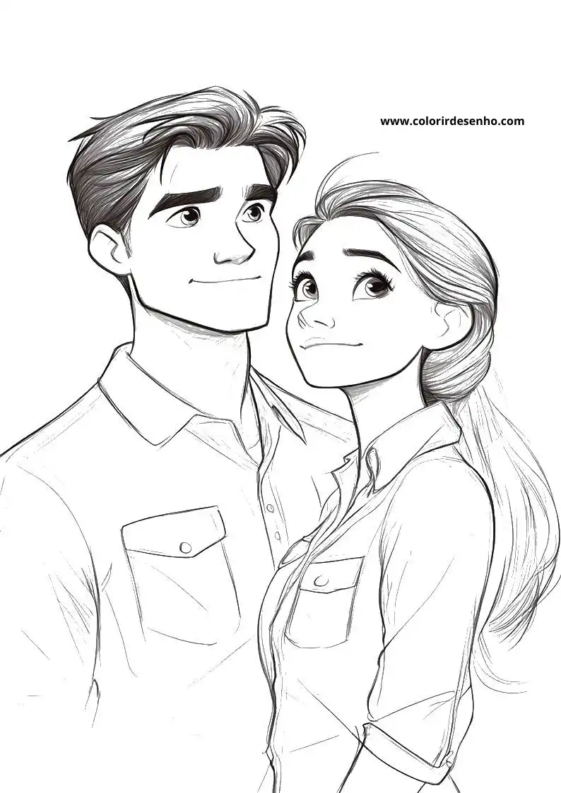 Beautiful Couples Coloring Pages 8
