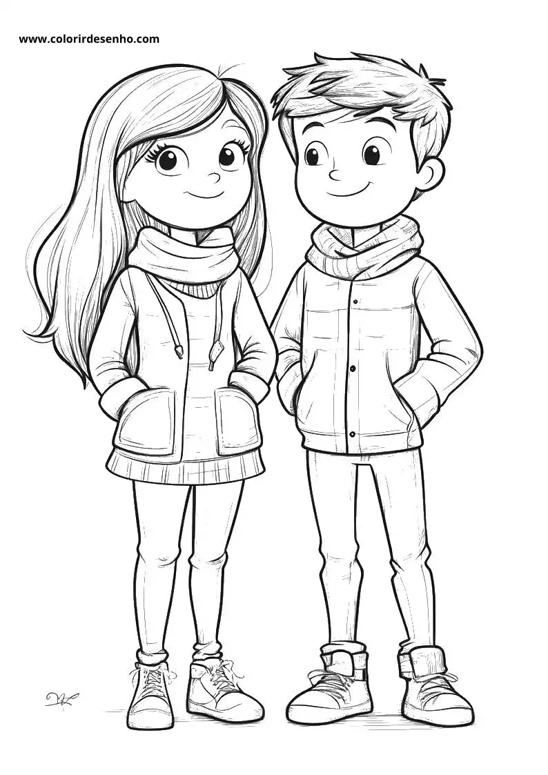 Beautiful Couples Coloring Pages 9