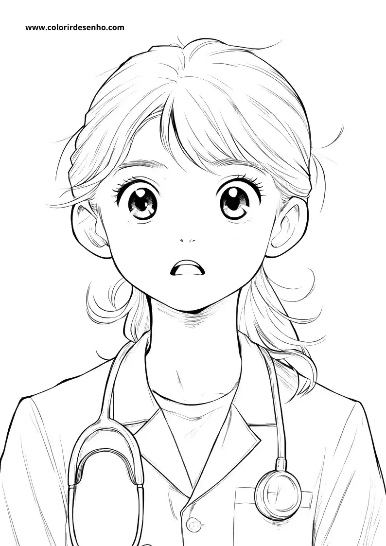 Beautiful Doctor Coloring Pages 6