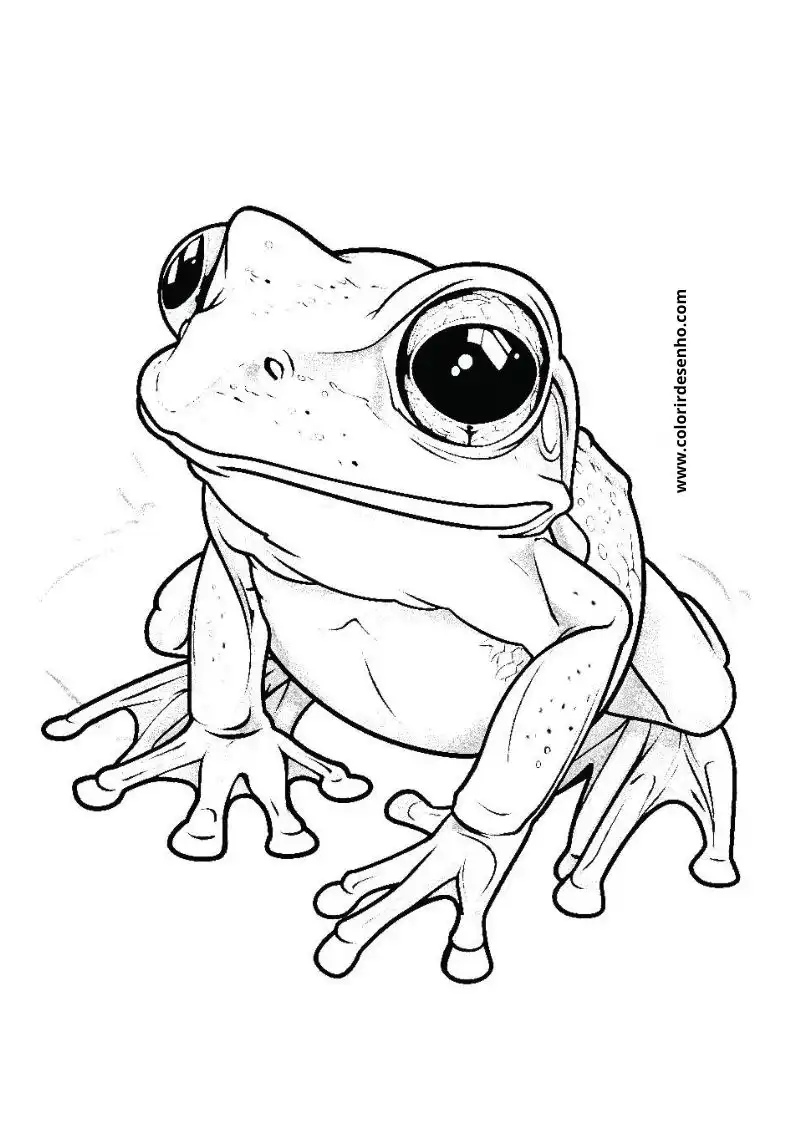 Beautiful Frog Coloring Pages 1