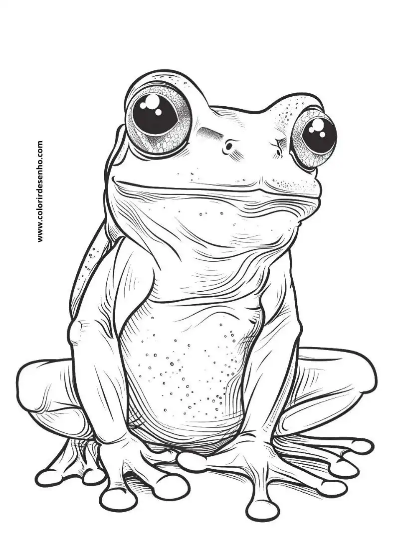 Beautiful Frog Coloring Pages 10