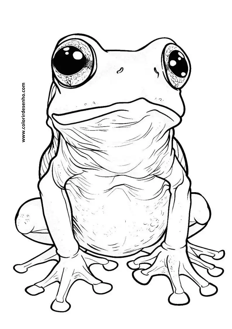Beautiful Frog Coloring Pages 3