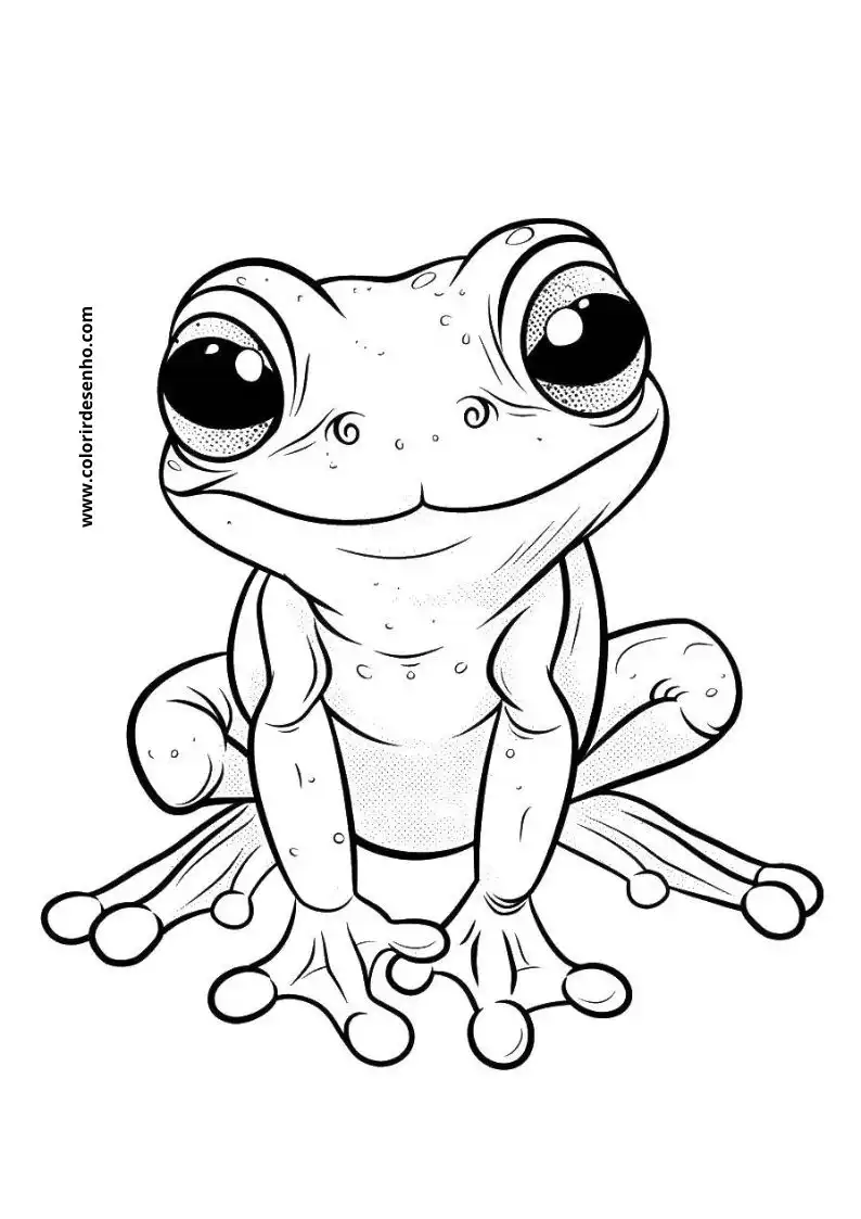 Beautiful Frog Coloring Pages 4