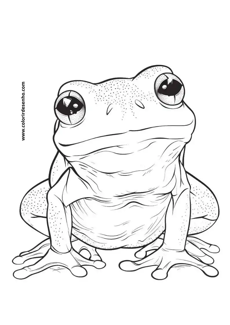 Beautiful Frog Coloring Pages 5