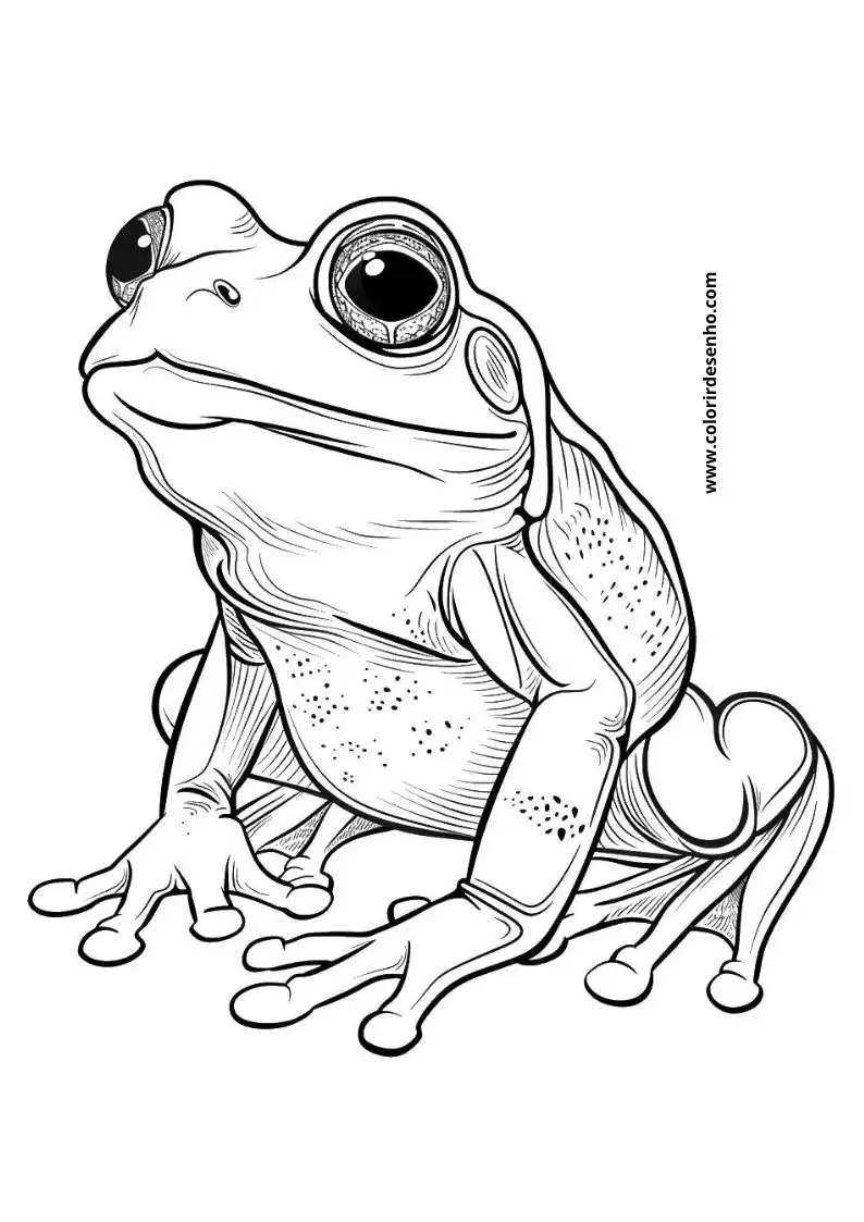 Beautiful Frog Coloring Pages 6