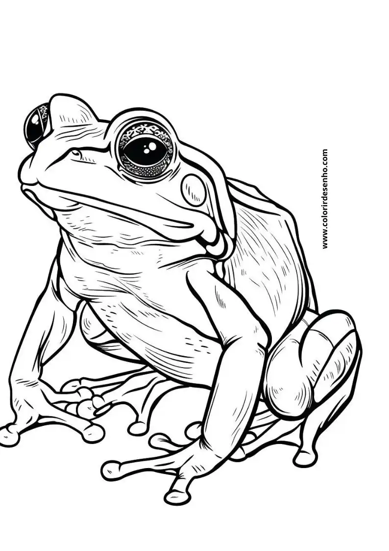 Beautiful Frog Coloring Pages 8