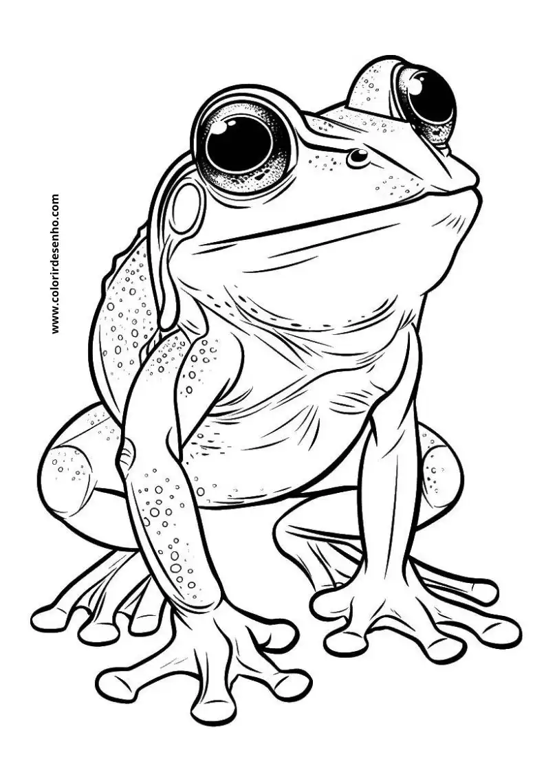 Beautiful Frog Coloring Pages 9