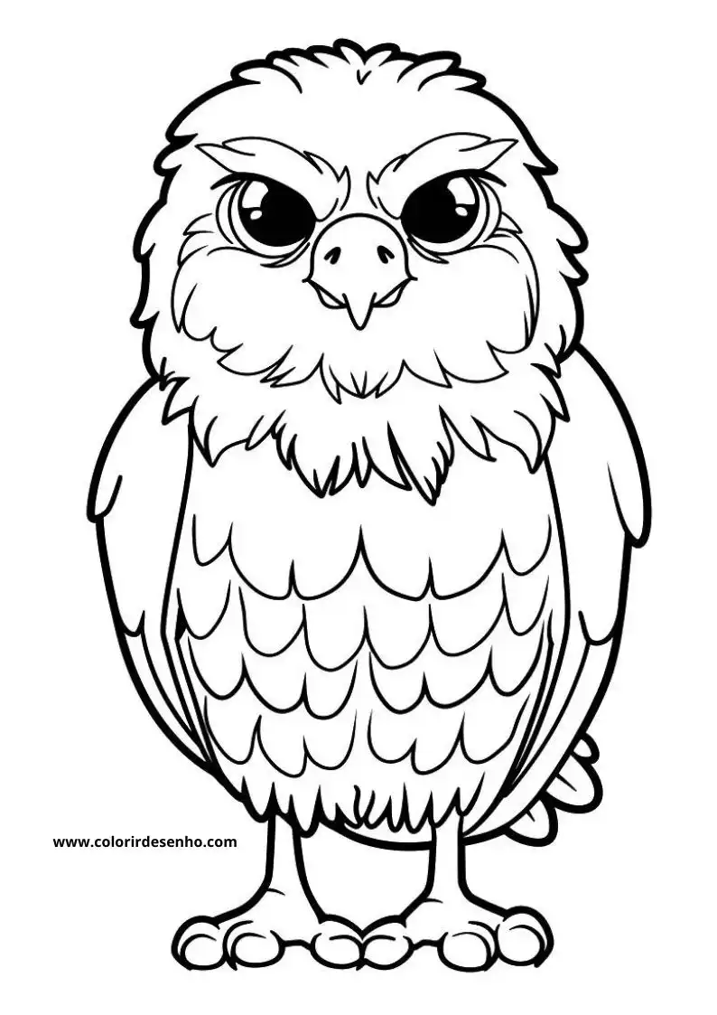 Beautiful Hawk Coloring Pages 6