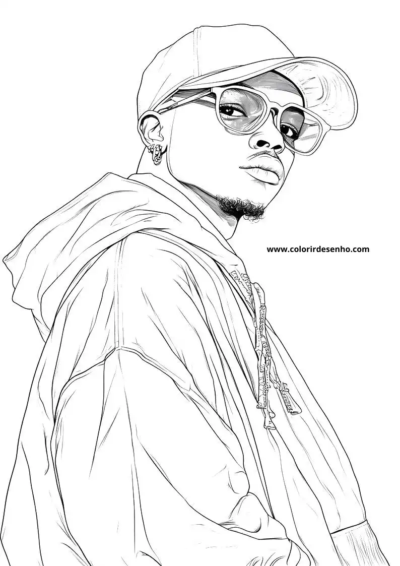 Beautiful Hip Hop Coloring Pages 2