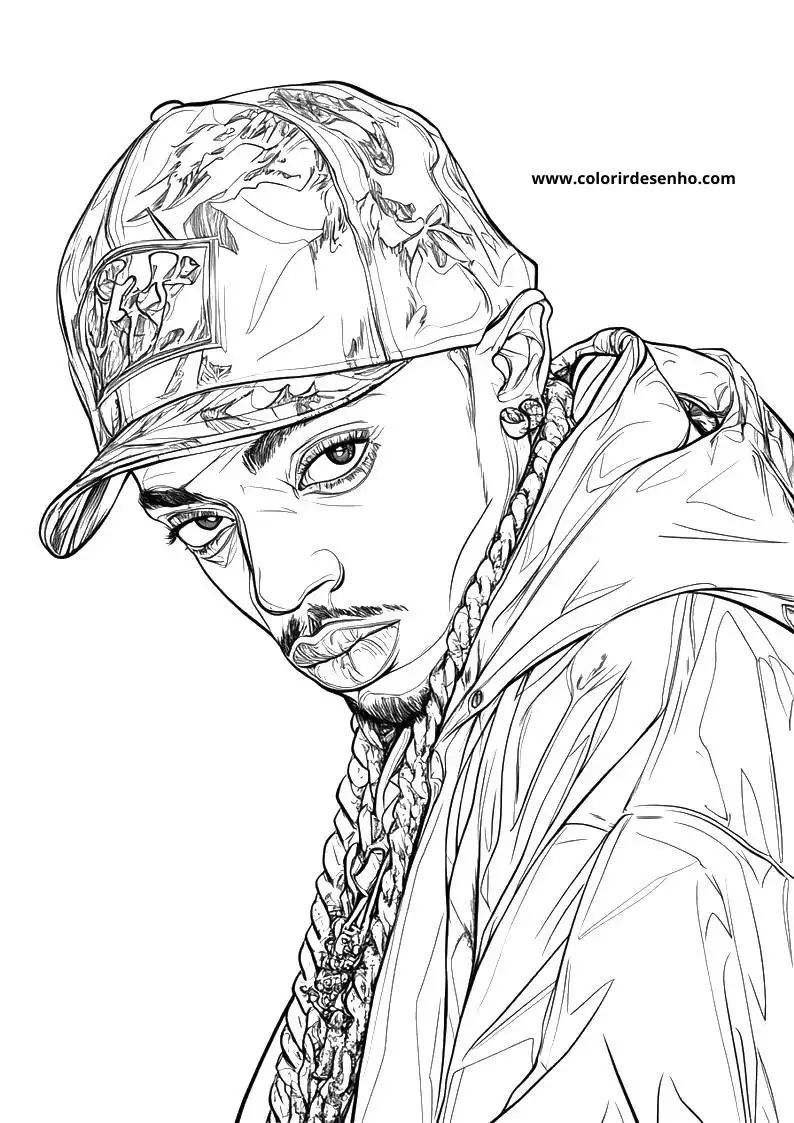 Beautiful Hip Hop Coloring Pages 5