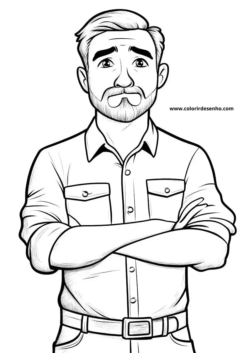 Beautiful Man Coloring Pages 1
