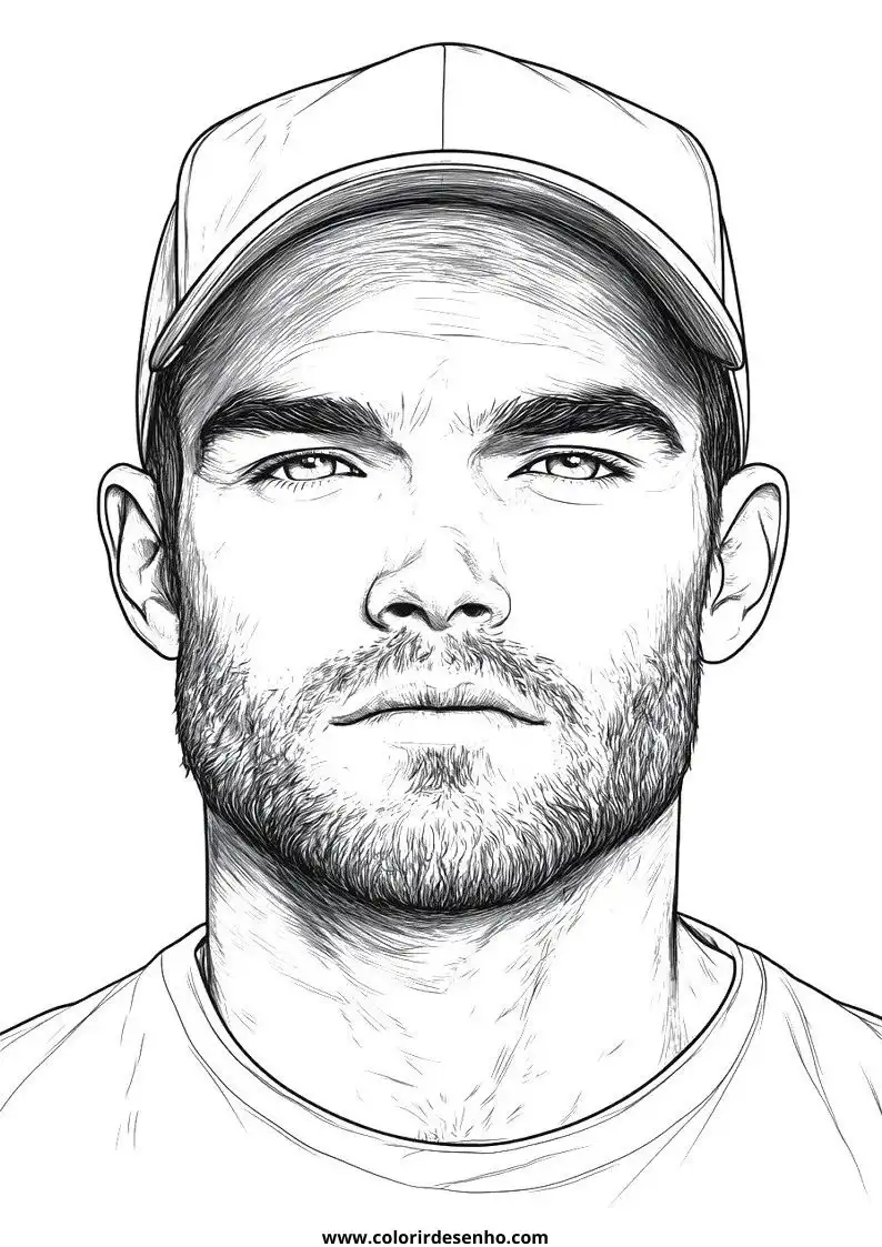 Beautiful Man Coloring Pages 7