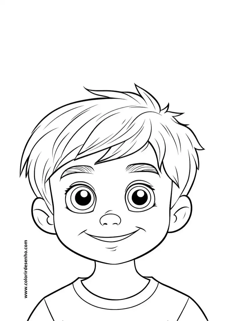 Beautiful Man’s Face Coloring Pages 3