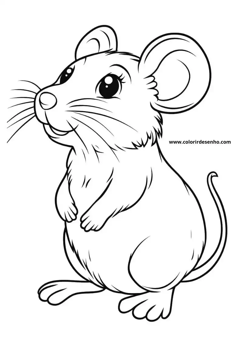 Beautiful Mouse Coloring Pages 10