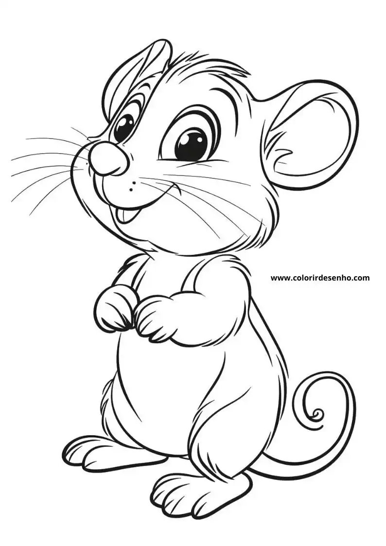 Beautiful Mouse Coloring Pages 11
