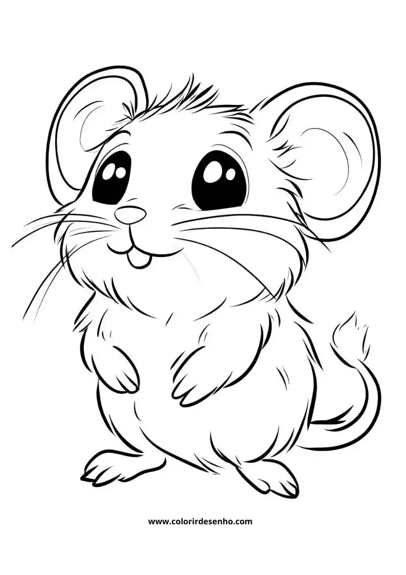 Beautiful Mouse Coloring Pages 2