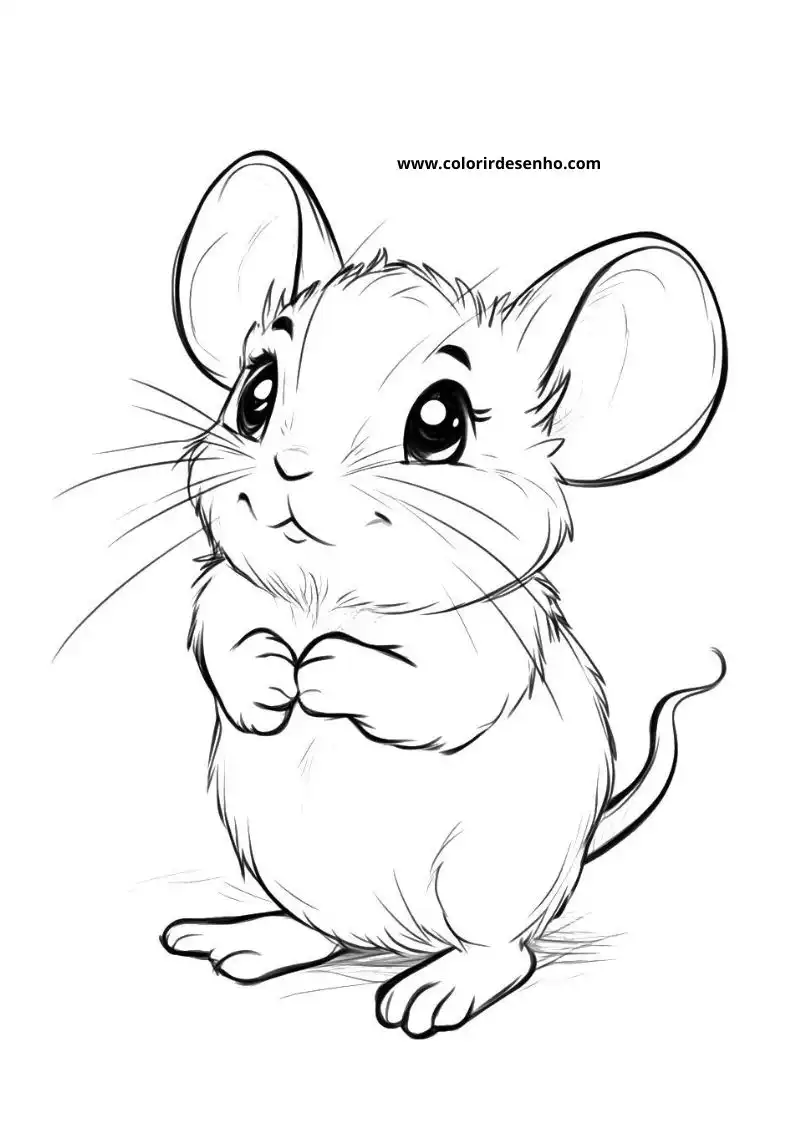 Beautiful Mouse Coloring Pages 5