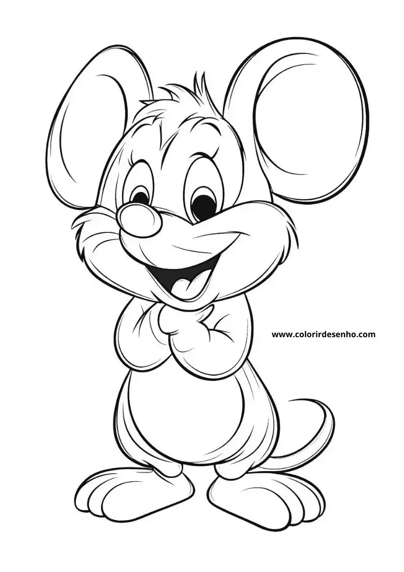 Beautiful Mouse Coloring Pages 7