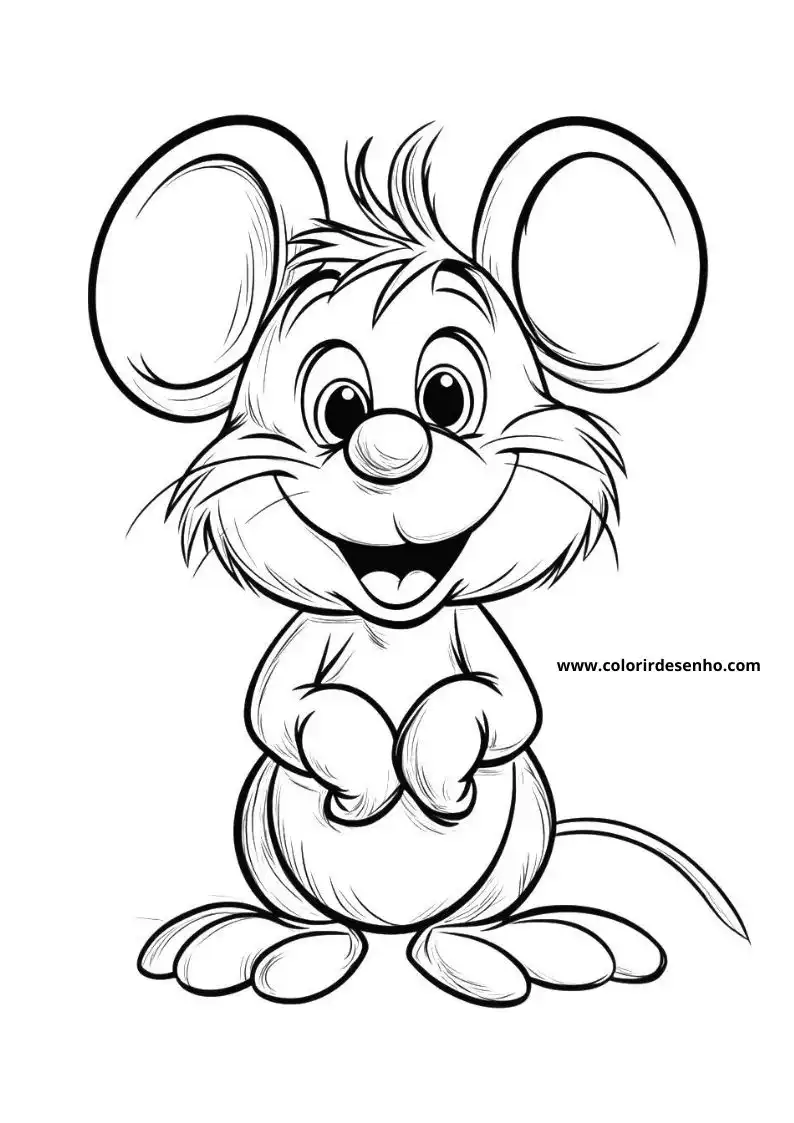 Beautiful Mouse Coloring Pages 8