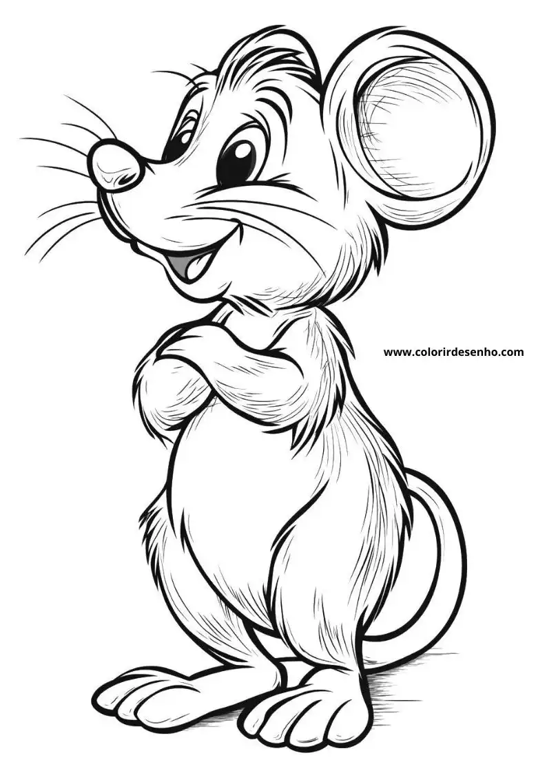 Beautiful Mouse Coloring Pages 9