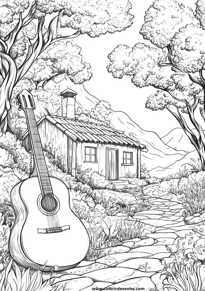 Beautiful Music Coloring Pages 2