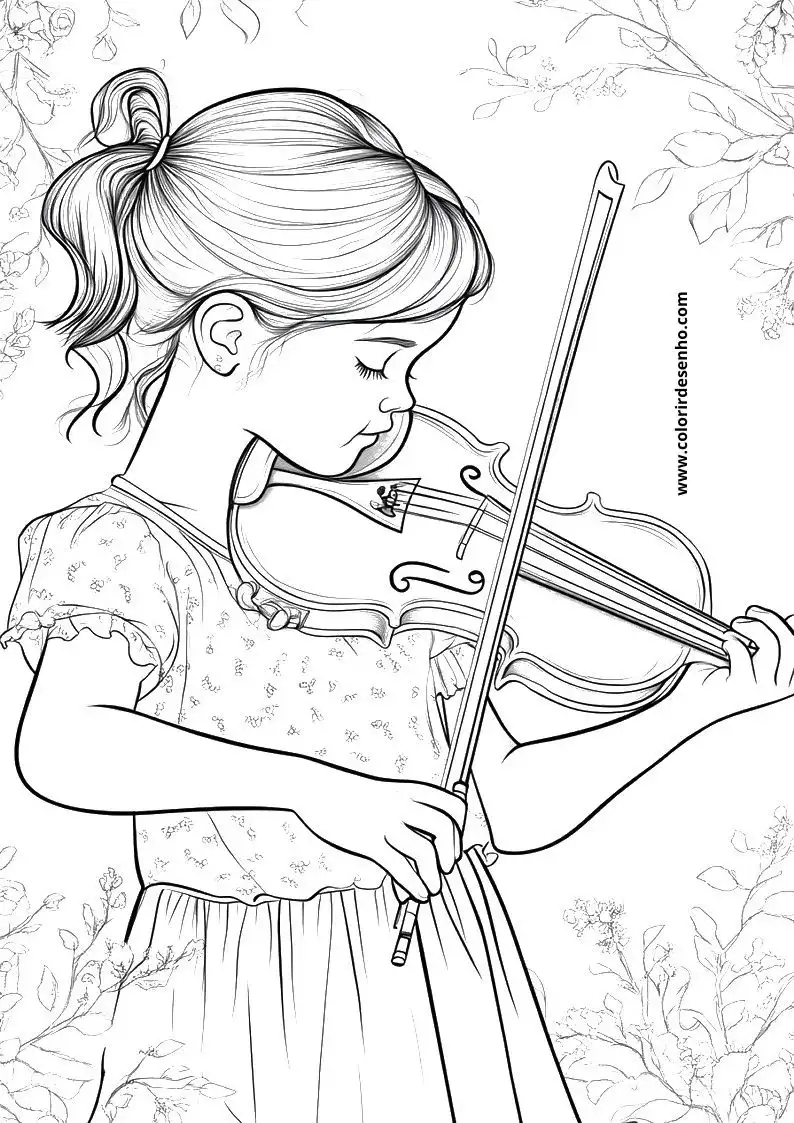 Beautiful Music Coloring Pages 5