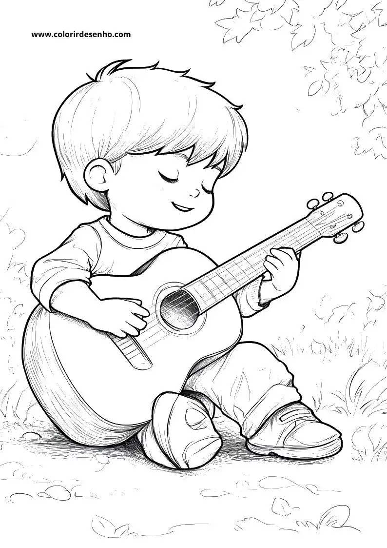 Beautiful Music Coloring Pages 7