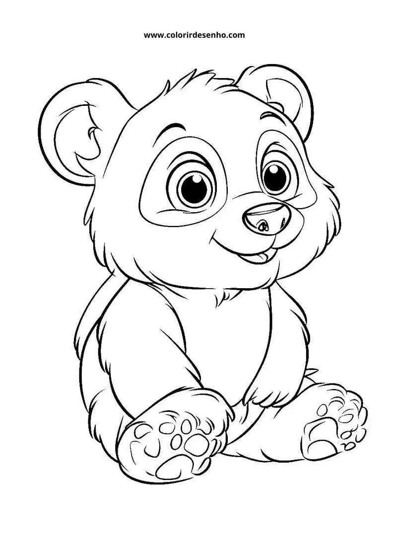 Beautiful Panda Coloring Pages 9