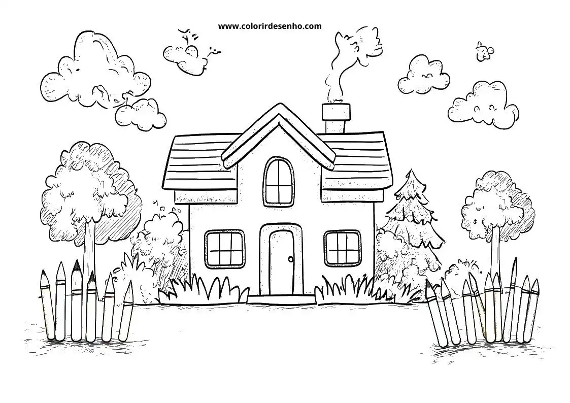 Beautiful School Coloring Pages 8