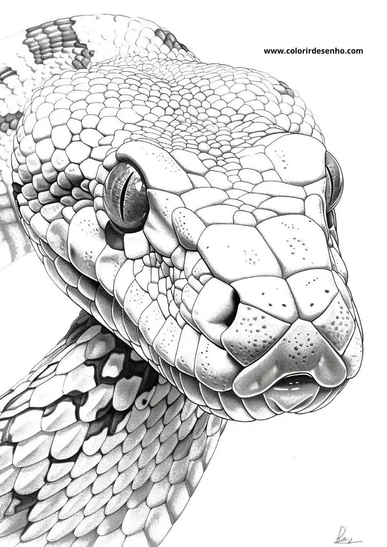 Beautiful Snake Coloring Pages 3