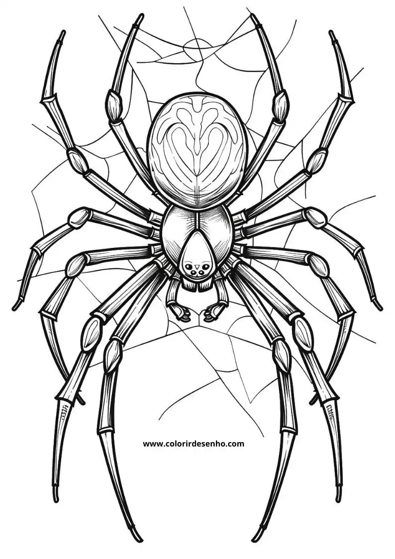 Beautiful Spider Coloring Pages 2