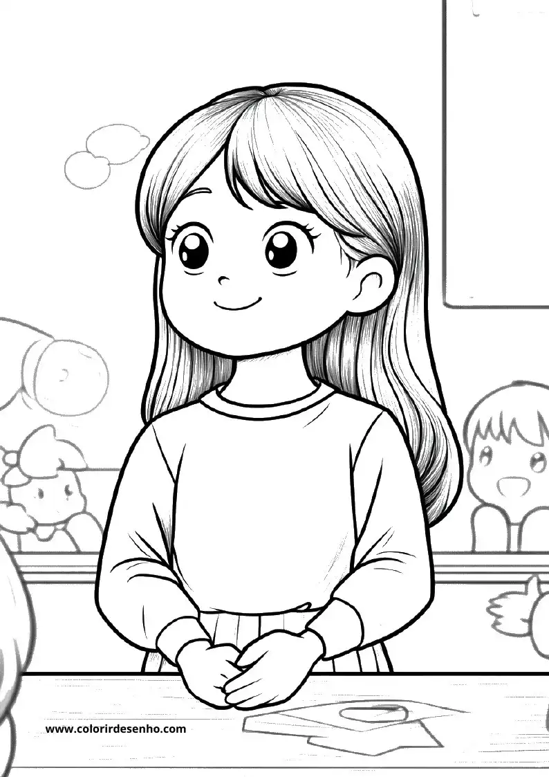 Beautiful Teacher Coloring Pages 2