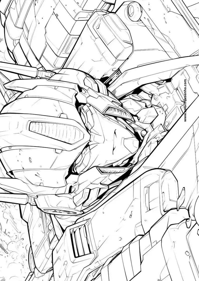 Beautiful Transformers Coloring Pages 5