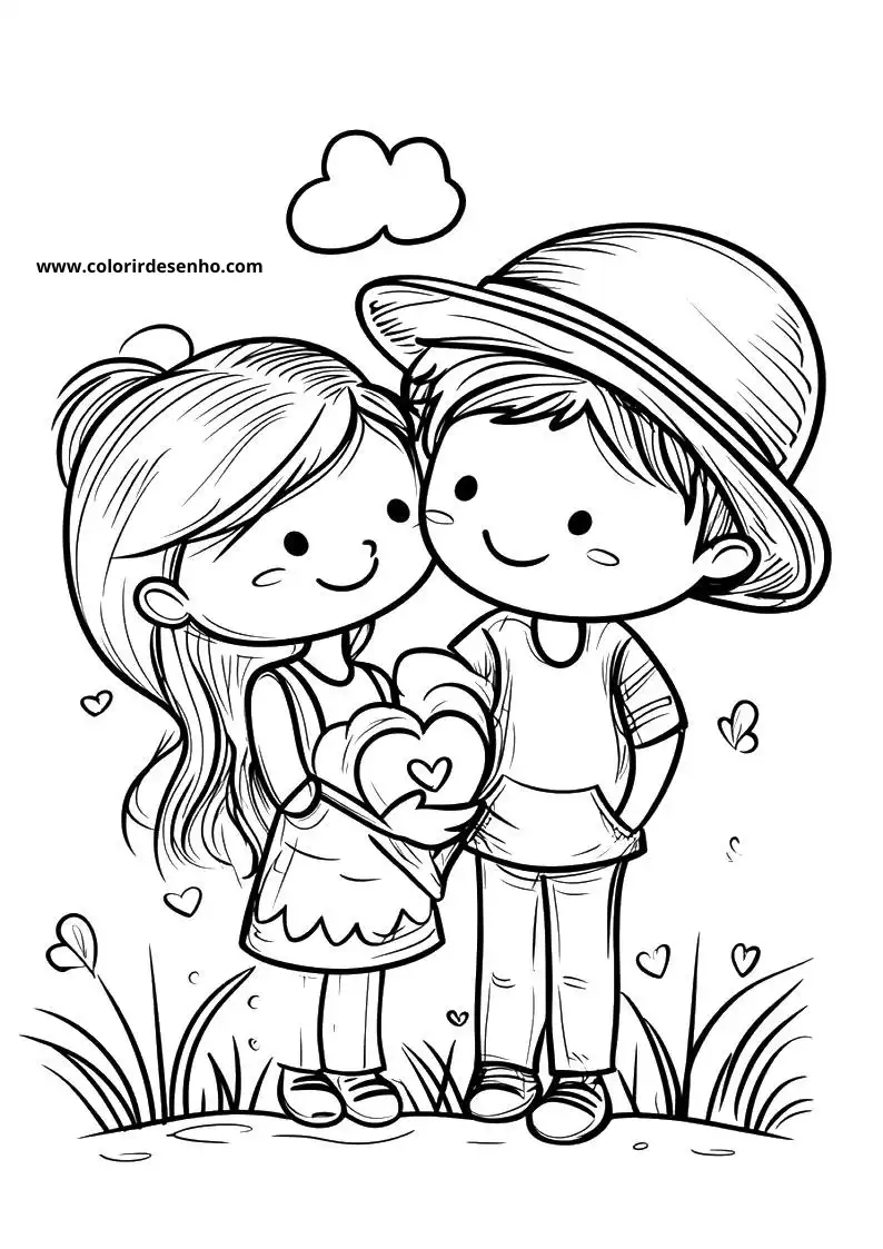 Beautiful Valentine’s Day Coloring Pages 8