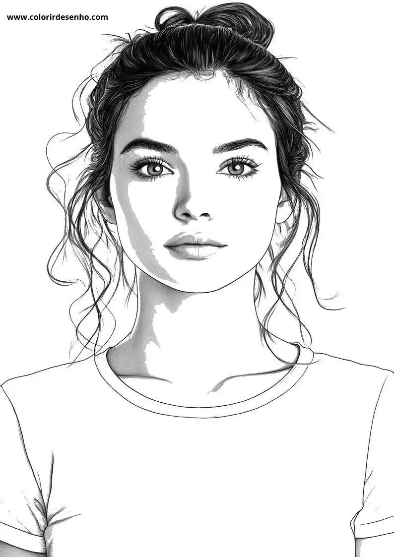 Beautiful Woman Coloring Pages 2