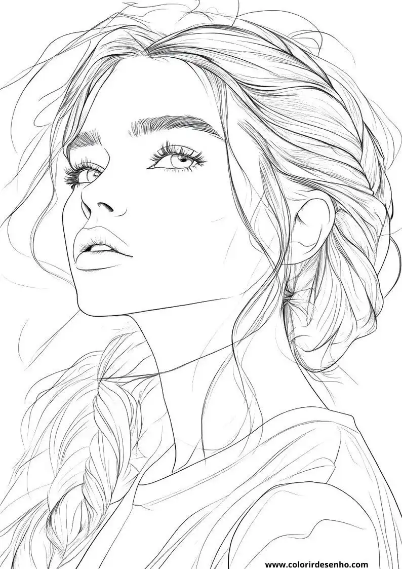 Beautiful Woman Coloring Pages 5