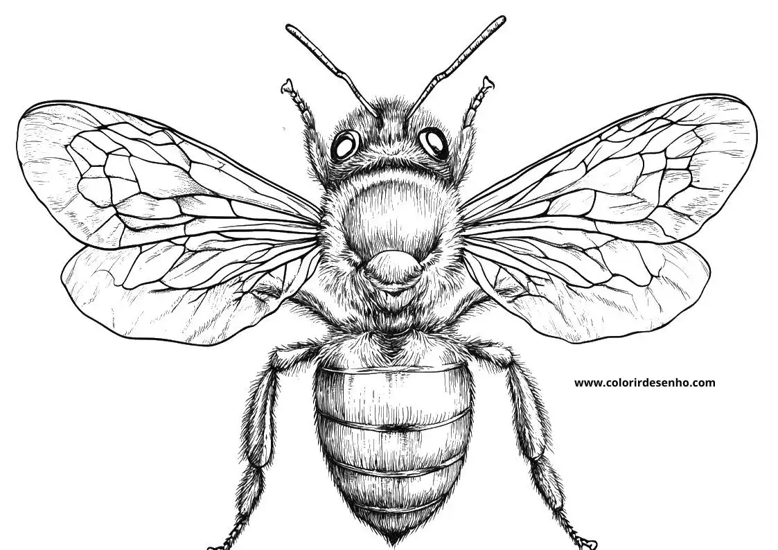 Bee Coloring Pages 10