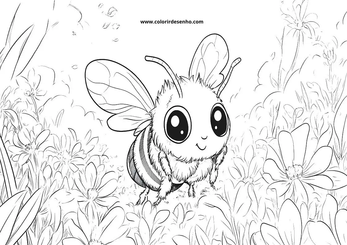 Bee Coloring Pages 12