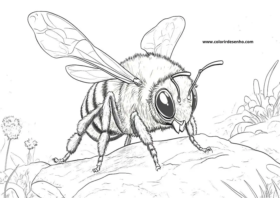 Bee Coloring Pages For All Ages 5