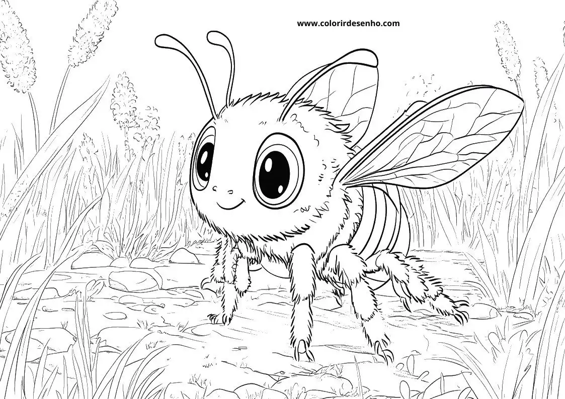 Bee Coloring Pages For All Ages 6
