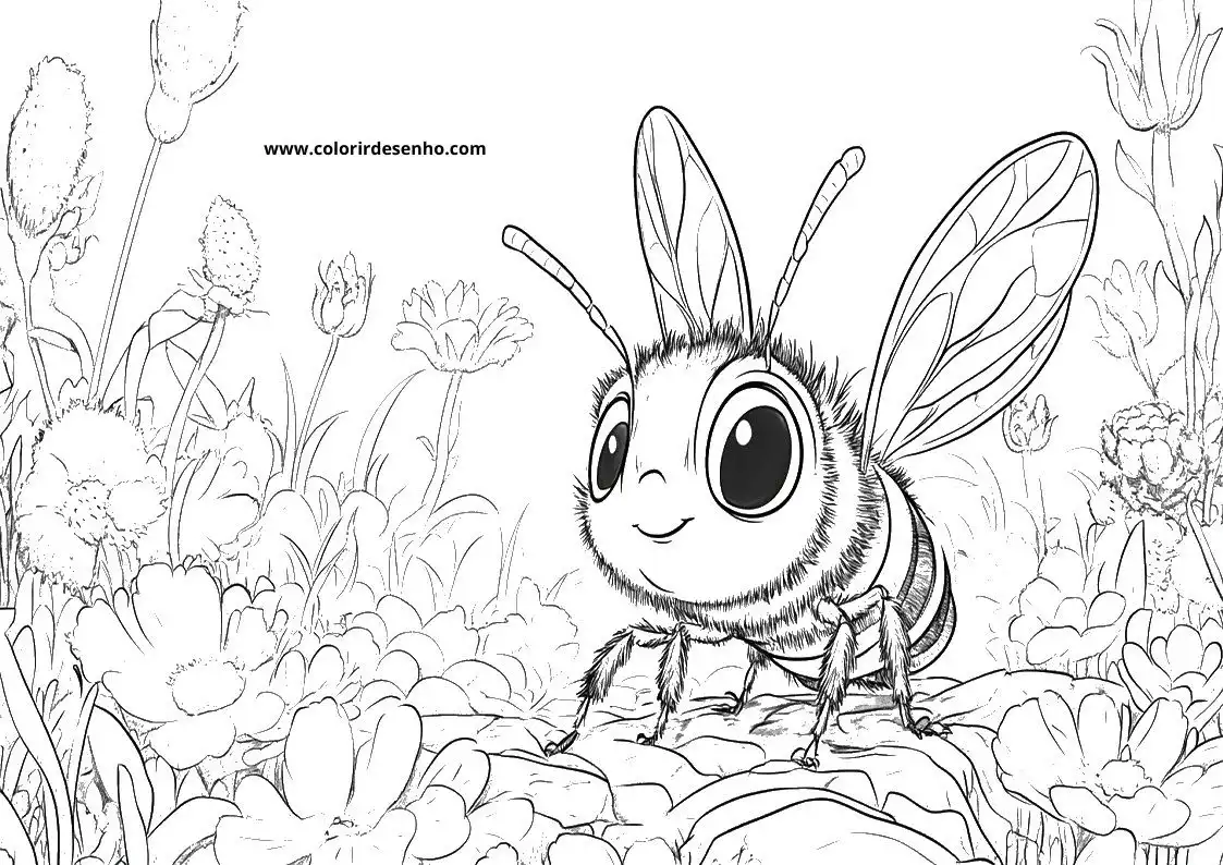 Bee Coloring Pages For All Ages 7