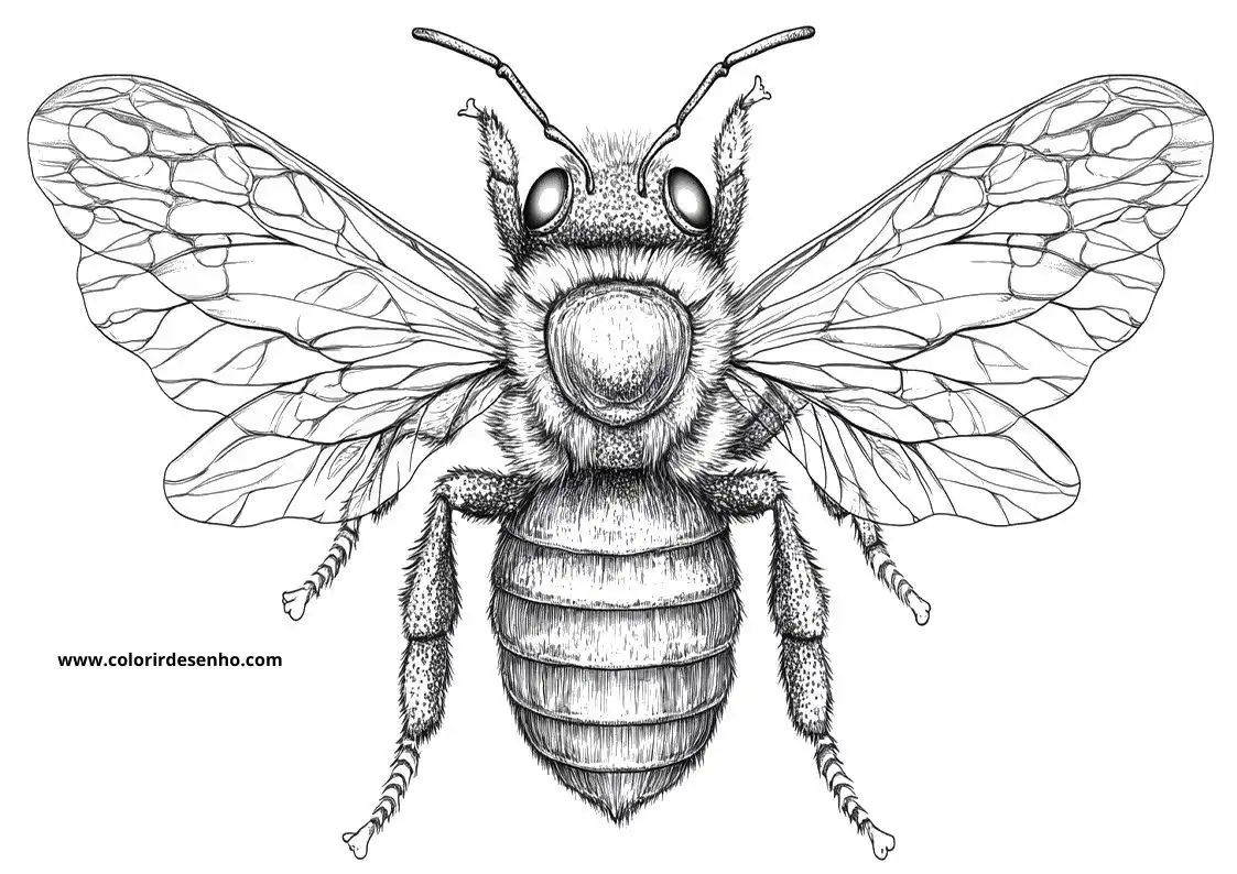 Bee Coloring Sheet 1