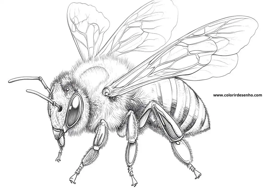 Bee Coloring Sheet 7