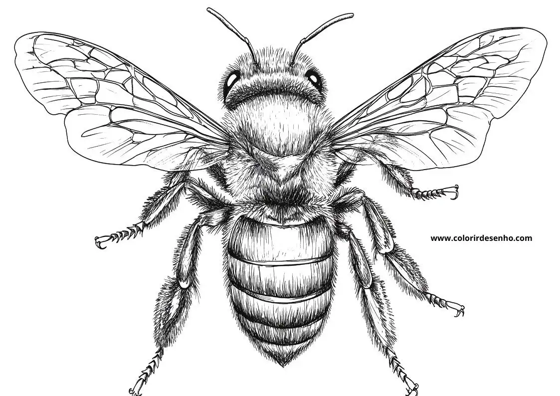 Bee Free Printable Coloring Pages 2