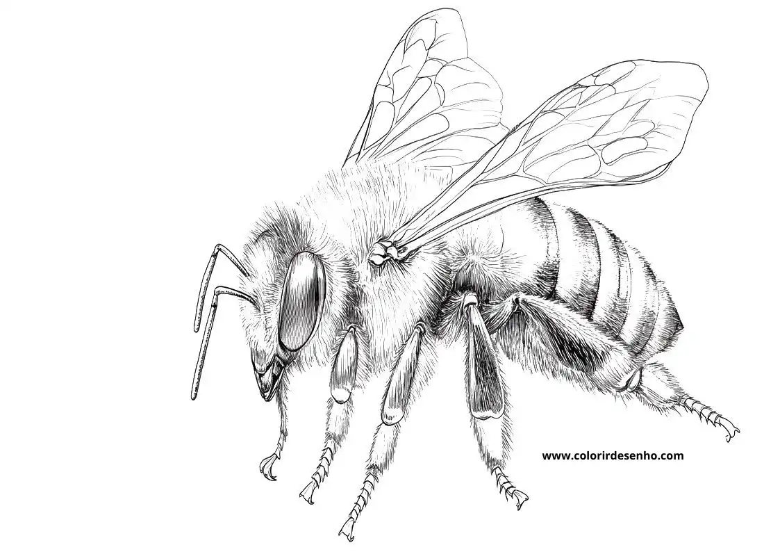 Bee Free Printable Coloring Pages 5