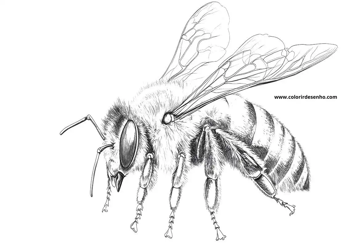 Bee Free Printable Coloring Pages 7